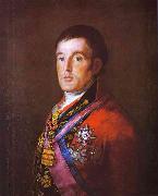 Francisco Jose de Goya Portrait of the Duke of Wellington. oil on canvas